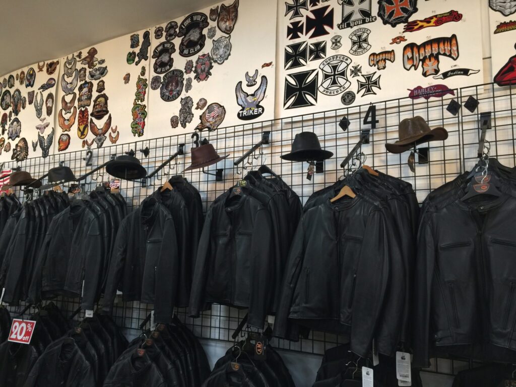 Leather apparel outlet near me